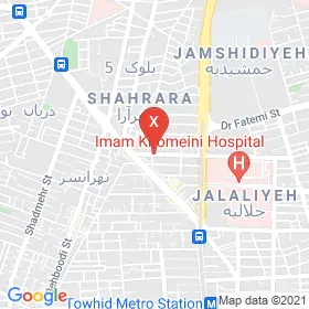 این نقشه، نشانی دکتر مهدی مطیعیان متخصص جراحی کلیه،مجاری ادراری و تناسلی (اورولوژی) در شهر تهران است. در اینجا آماده پذیرایی، ویزیت، معاینه و ارایه خدمات به شما بیماران گرامی هستند.