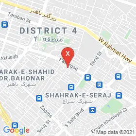 این نقشه، آدرس دکتر جواد تولایی متخصص داخلی؛ غدد و متابولیسم در شهر شیراز است. در اینجا آماده پذیرایی، ویزیت، معاینه و ارایه خدمات به شما بیماران گرامی هستند.