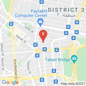 این نقشه، نشانی سیده ثامنه حسنی متخصص تغذیه در شهر تهران است. در اینجا آماده پذیرایی، ویزیت، معاینه و ارایه خدمات به شما بیماران گرامی هستند.