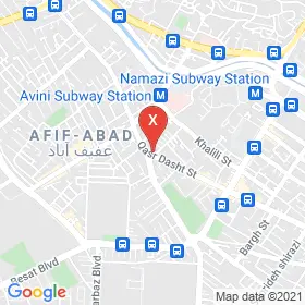 این نقشه، آدرس دکتر امیرپاشا هنرپیشه متخصص رادیولوژی در شهر شیراز است. در اینجا آماده پذیرایی، ویزیت، معاینه و ارایه خدمات به شما بیماران گرامی هستند.