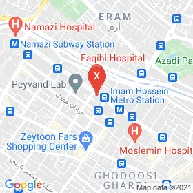این نقشه، نشانی سام طهماسبی متخصص شنوایی شناسی در شهر شیراز است. در اینجا آماده پذیرایی، ویزیت، معاینه و ارایه خدمات به شما بیماران گرامی هستند.