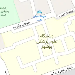 این نقشه، نشانی محبوبه حمیدی متخصص کارشناس مامایی(مرکز مشاوره کلینیک مامایی دنیا ) در شهر بوشهر است. در اینجا آماده پذیرایی، ویزیت، معاینه و ارایه خدمات به شما بیماران گرامی هستند.