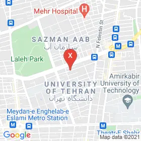این نقشه، نشانی دکتر ارژنگ بدیعی متخصص زنان و زایمان و نازایی در شهر تهران است. در اینجا آماده پذیرایی، ویزیت، معاینه و ارایه خدمات به شما بیماران گرامی هستند.