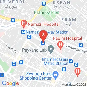 این نقشه، نشانی دکتر فیروزه غفاری متخصص عمومی در شهر شیراز است. در اینجا آماده پذیرایی، ویزیت، معاینه و ارایه خدمات به شما بیماران گرامی هستند.