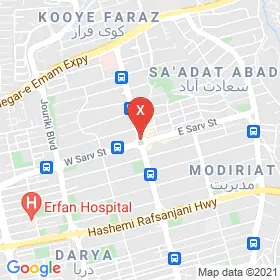 این نقشه، نشانی دکتر دینا فداکار متخصص زنان و زایمان و نازایی در شهر تهران است. در اینجا آماده پذیرایی، ویزیت، معاینه و ارایه خدمات به شما بیماران گرامی هستند.