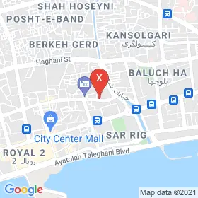 این نقشه، آدرس دکتر یعقوب آشوری متخصص پرتودرمانی (رادیوتراپی) در شهر بندر عباس است. در اینجا آماده پذیرایی، ویزیت، معاینه و ارایه خدمات به شما بیماران گرامی هستند.
